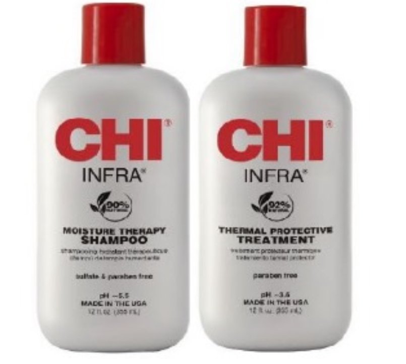 CHI INFRA komplekts: mitrinoš šampūns +kondicionieris 355ml.