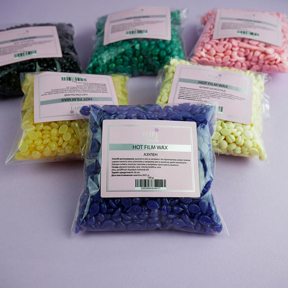 Hot film wax AZULENE 1000g.