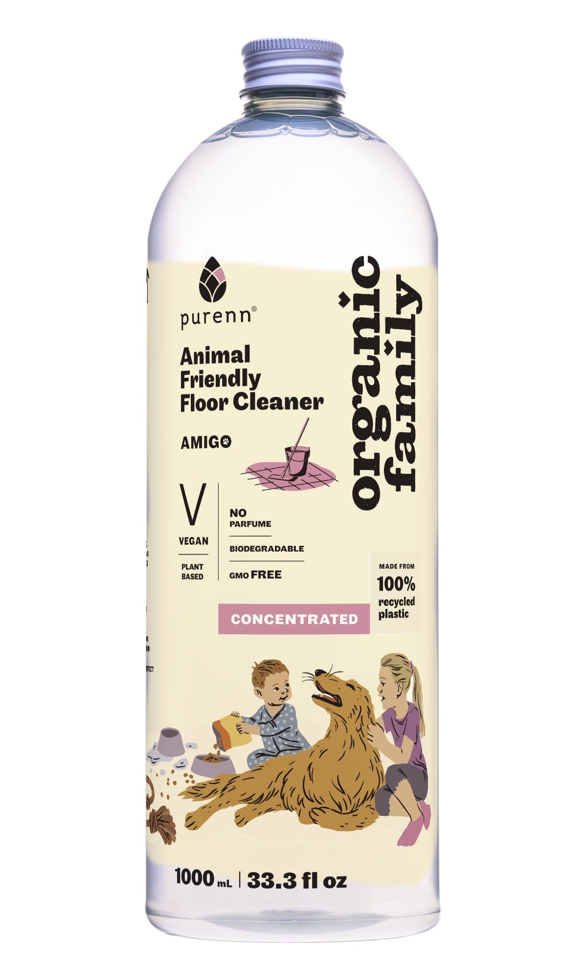 Purenn Grīdu Tīrīšanas Līdzeklis Amigo Bez Aromāta 1L | Eko - ilnail.com