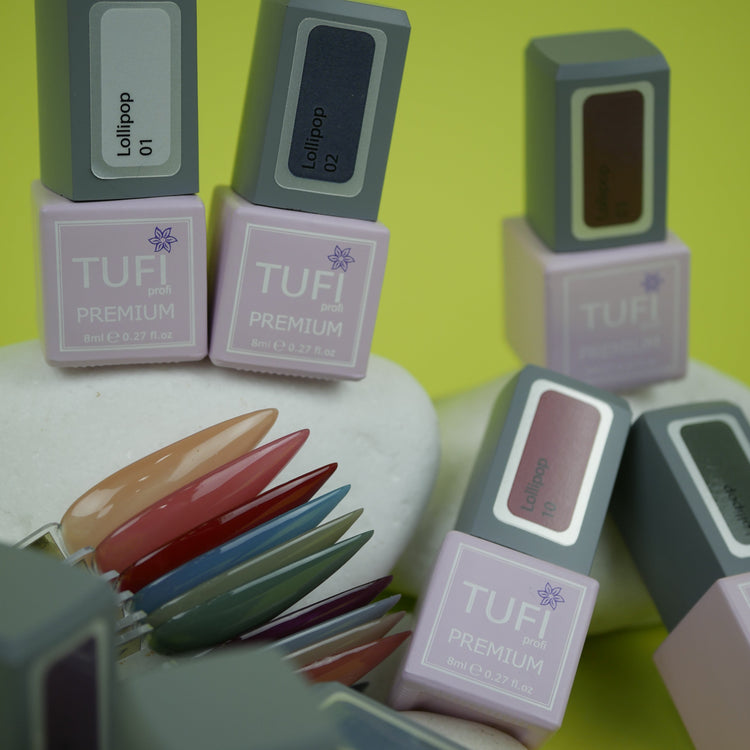 Lillipop - Lollipop gēllaku kolekciju veido maigi toņi, kas atgādina krāsainas ledenes.