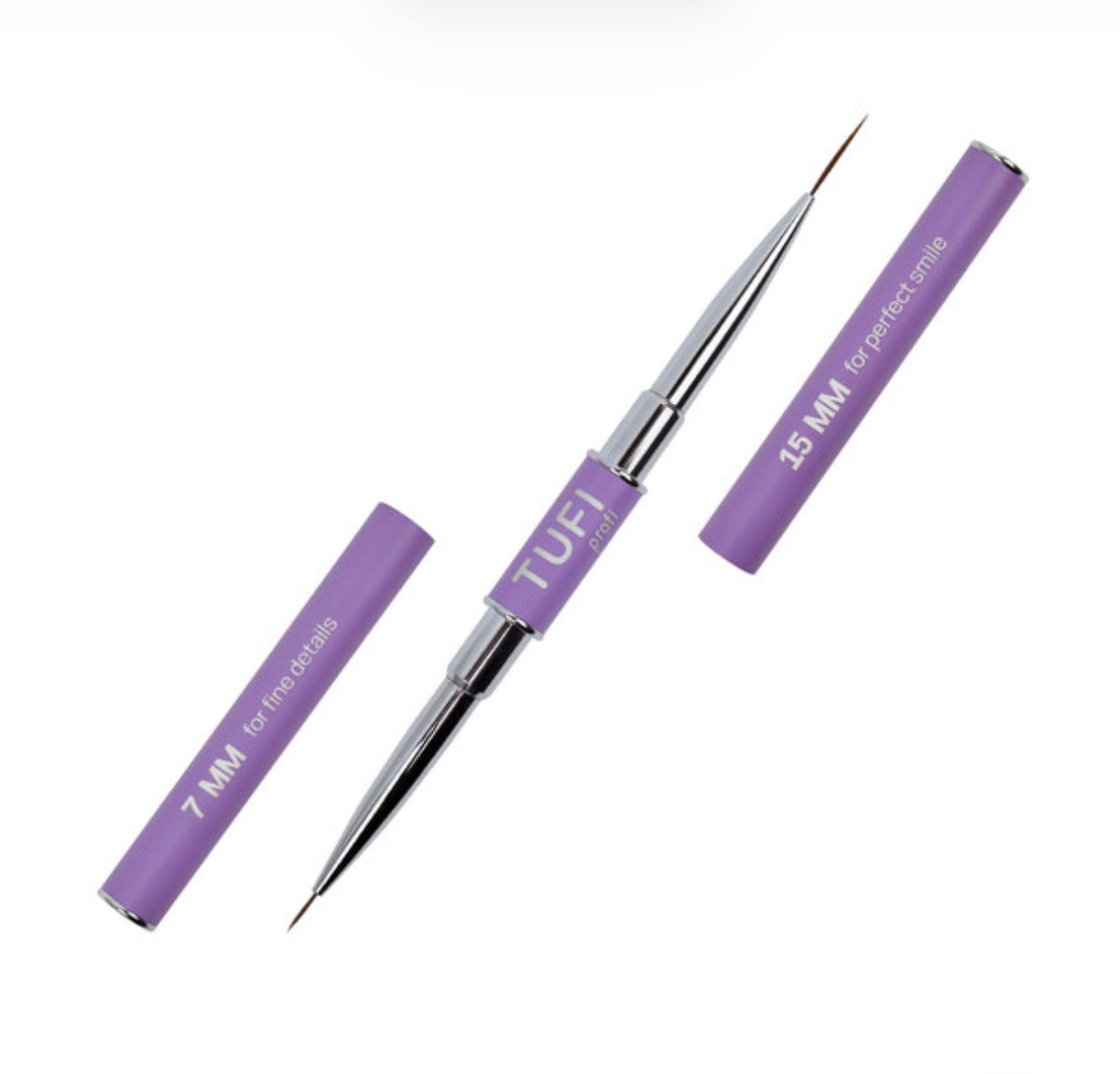 TUFI profi double-ended manicure brush liner 7mm/15mm