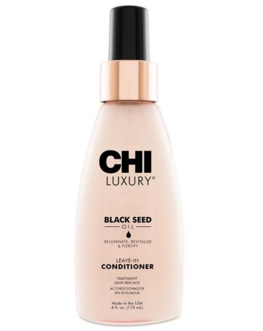 CHI Luxury Black Seed Oil Leave-In Conditioner bottle on a white background