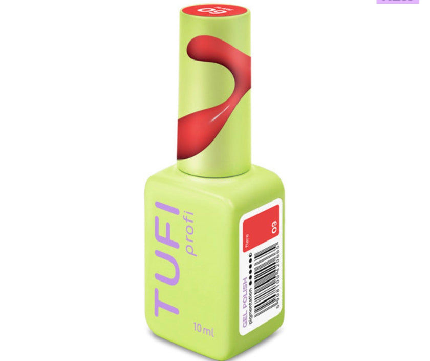 Gel polish Tufi profi REDLINE 09 Flare Scarlet red 10ml