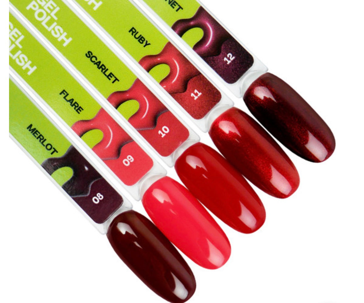 Gel polish Tufi profi REDLINE 09 Flare Scarlet red 10ml