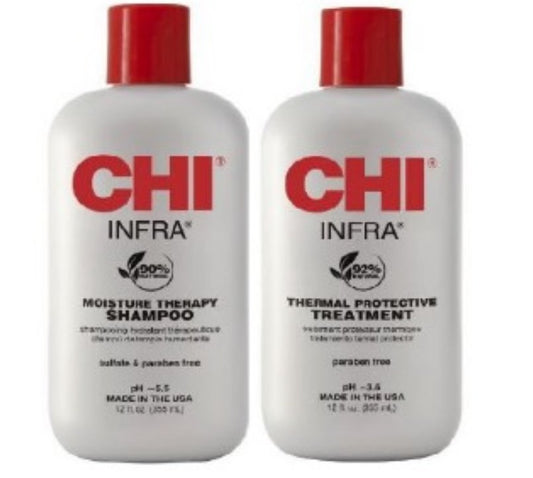 CHI INFRA komplekts: mitrinoš šampūns +kondicionieris 355ml.