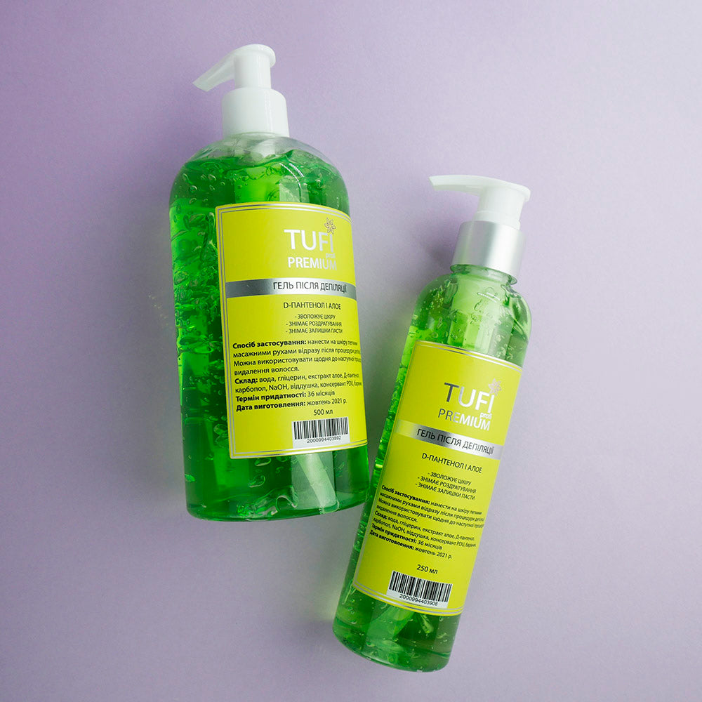 Gēls pēc depilācijas D-Pantenol/Aloe 250ml.