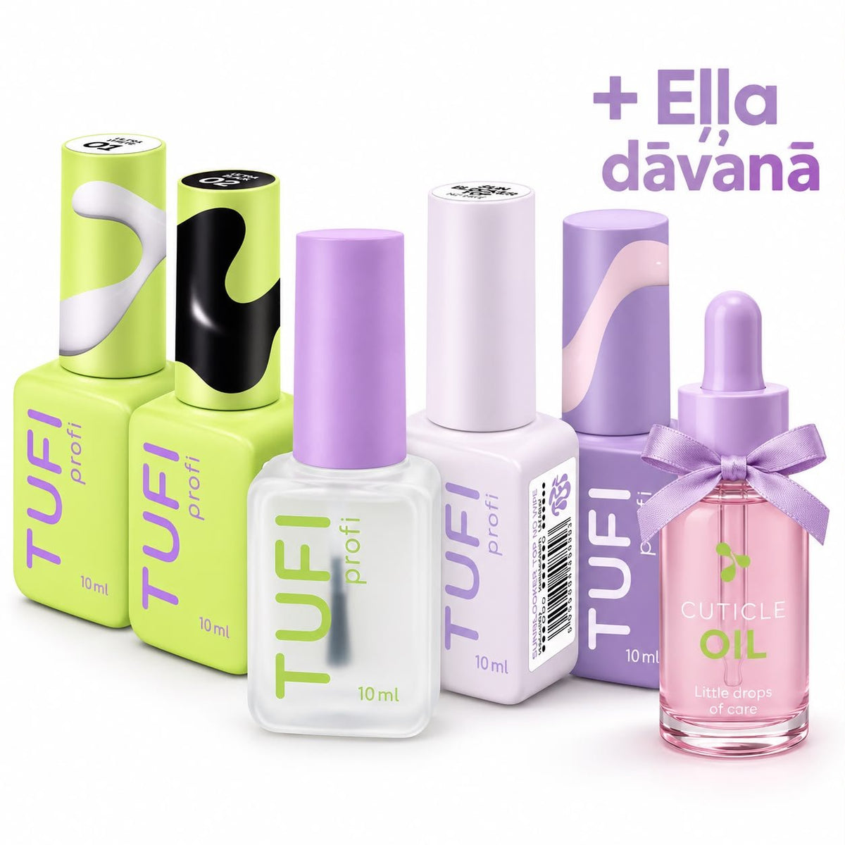 Bāzes komplekts 5+dāvanā eļļa - ilnail.com