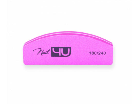 Candy pink nail bafiks 180/240 halfmoon - ilnail.com