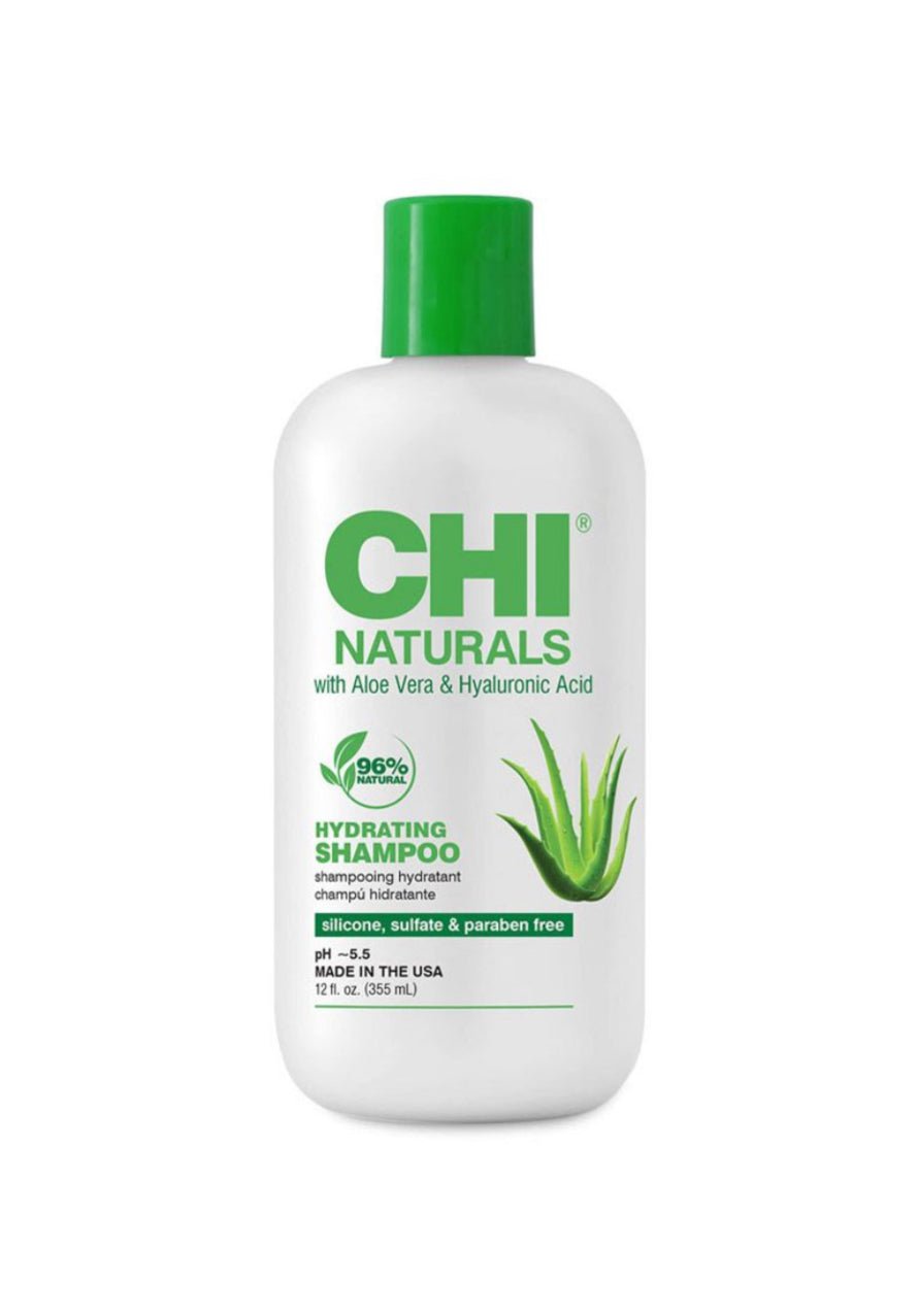 Chi Naturals with Aloe Vera & Hyaluonic Acid šampūns 355ml + balzāms 355ml - ilnail.com
