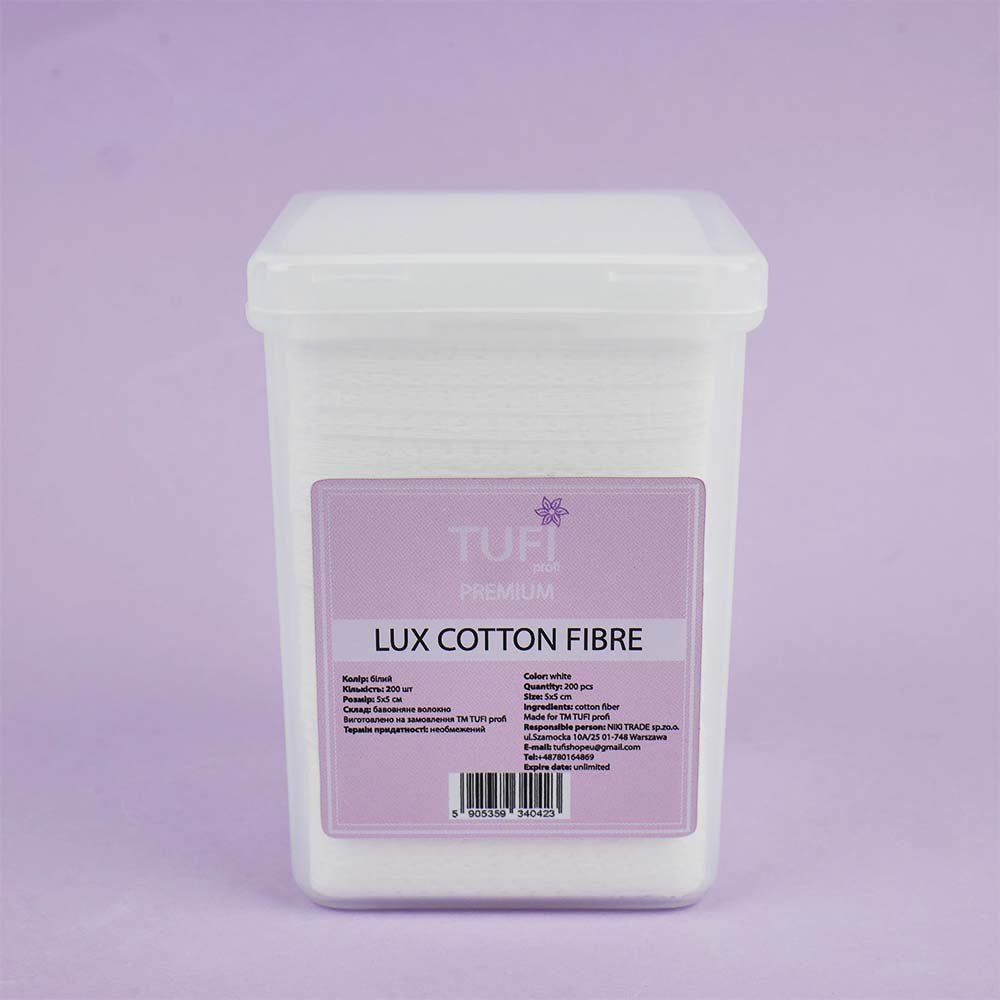 Cotton fibre balta 200gb - ilnail.com