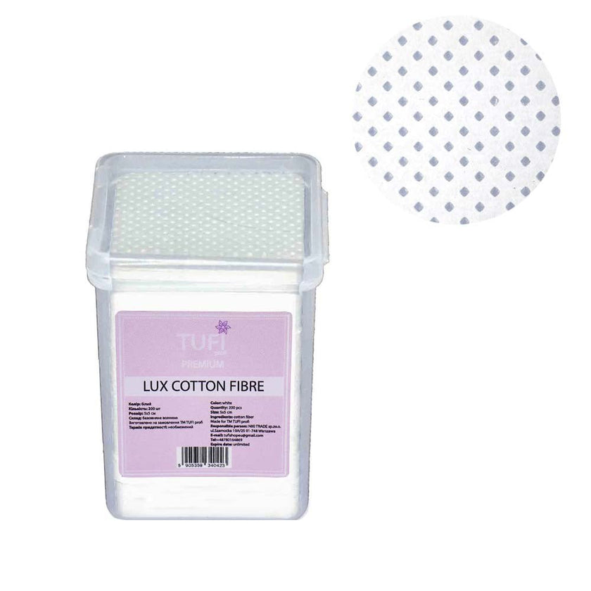 Cotton fibre balta 200gb - ilnail.com