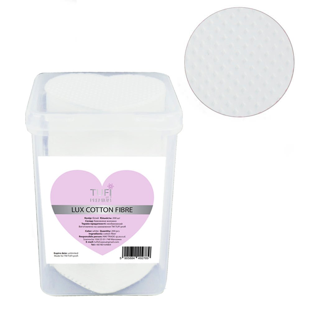 Cotton fibre baltas 200gb - ilnail.com