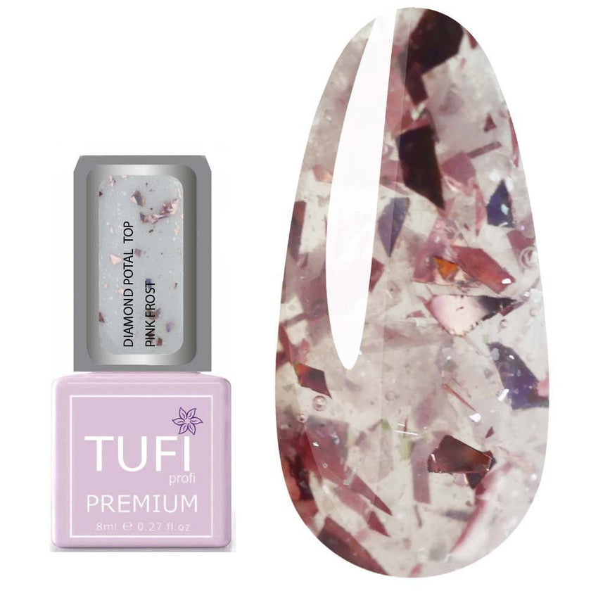 Diamond Potal Top PINK FROST 8ml - ilnail.com