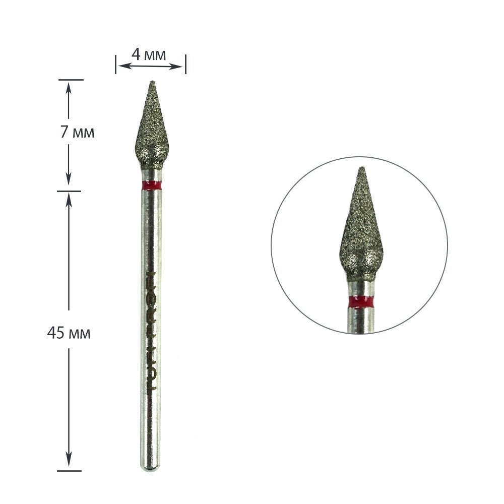 Dimanta Frēze 040R 4mm | Aparāta Manikīrs | ILNAIL - ilnail.com