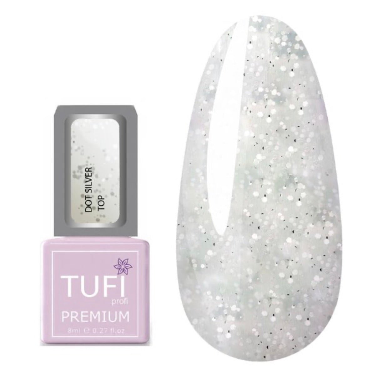 Dot Silver Top 8ml - ilnail.com