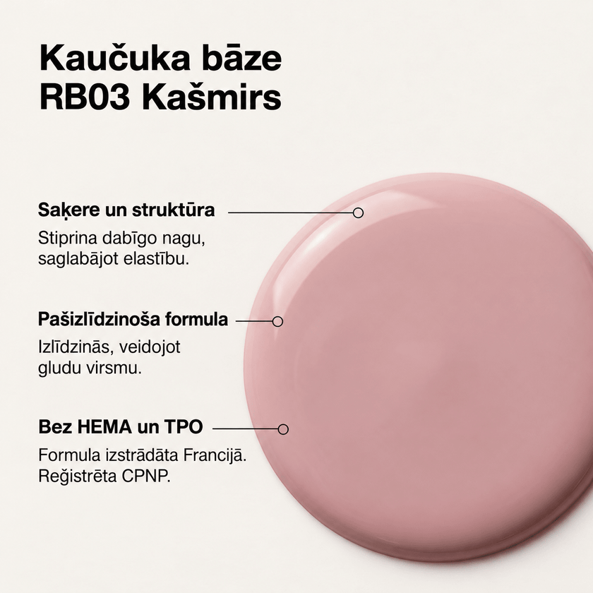ELEGELLI rubber base RB03 Cachemire - ilnail.com