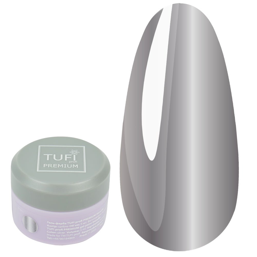 Gel paint metalic sudraba 5gr - ilnail.com