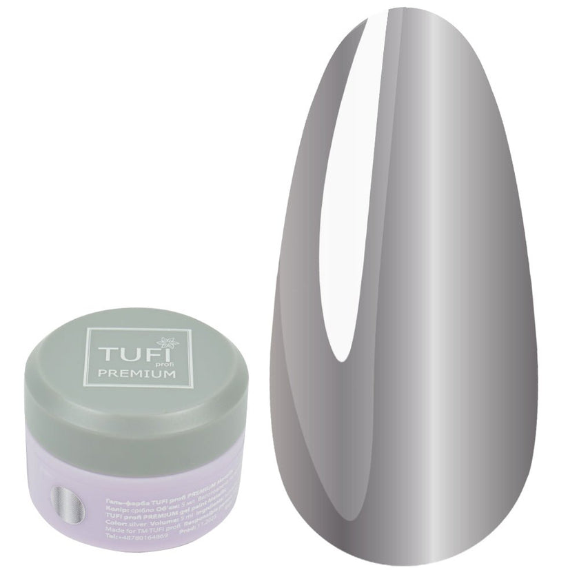 Gel paint metalic sudraba 5gr - ilnail.com