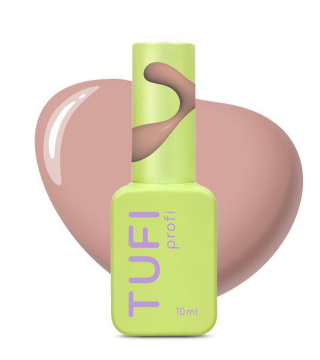 Gel polish TUFI profi COFFEELINE 41 Praline Pinkish beige 10ml - ilnail.com