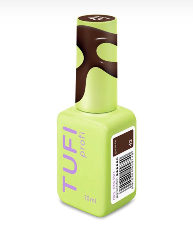 Gel polish TUFI profi COFFEELINE 43 Ganache Warm brown 10ml - ilnail.com