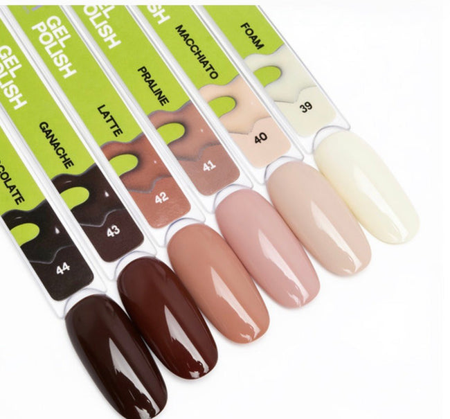 Gel polish TUFI profi COFFEELINE 44 Chocolate Chocolate brown 10ml - ilnail.com
