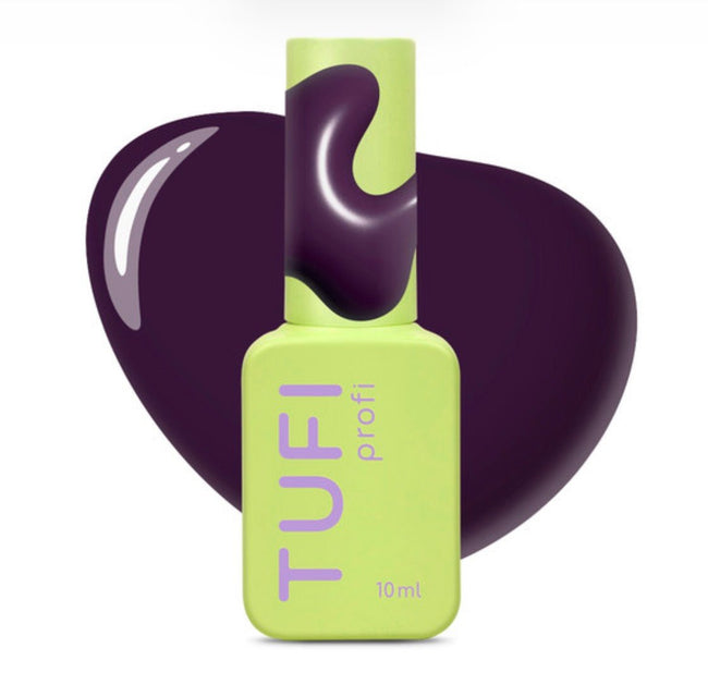 Gel polish TUFI profi DARKLINE 47 Plum Dark purple 10ml - ilnail.com