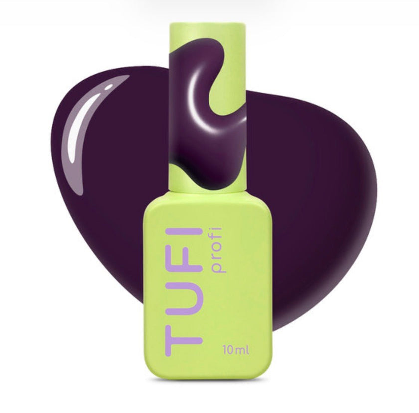 Gel polish TUFI profi DARKLINE 47 Plum Dark purple 10ml - ilnail.com