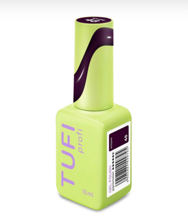 Gel polish TUFI profi DARKLINE 48 Eclipse Dark blackcurrant 10ml - ilnail.com