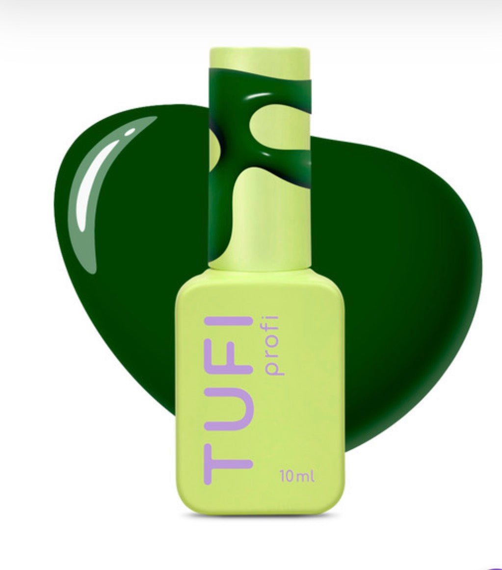 Gel polish TUFI profi DARKLINE 51 Evergreen Dark green 10ml - ilnail.com