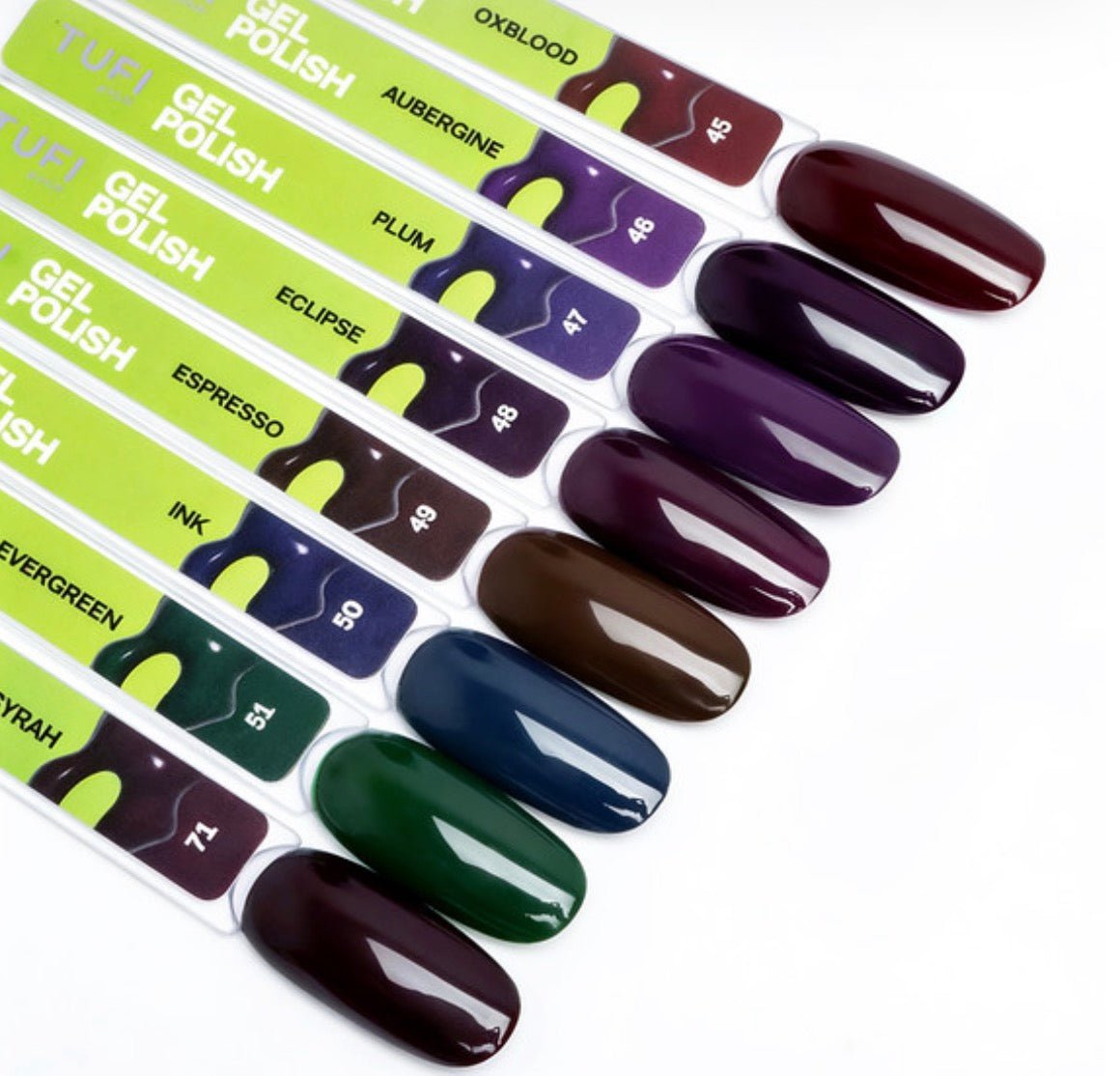 Gel polish TUFI profi DARKLINE 71 Syrah Dark wine 10ml - ilnail.com