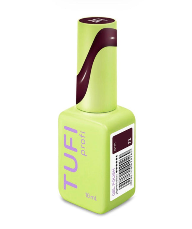 Gel polish TUFI profi DARKLINE 71 Syrah Dark wine 10ml - ilnail.com