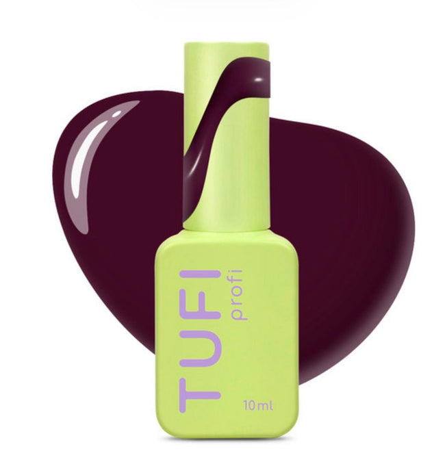 Gel polish TUFI profi DARKLINE 71 Syrah Dark wine 10ml - ilnail.com