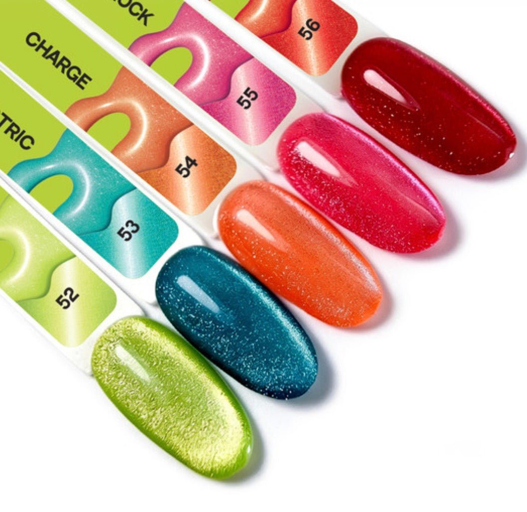 Gel polish TUFI profi NEON CAT EYE 56 Volt neon red 10ml - ilnail.com