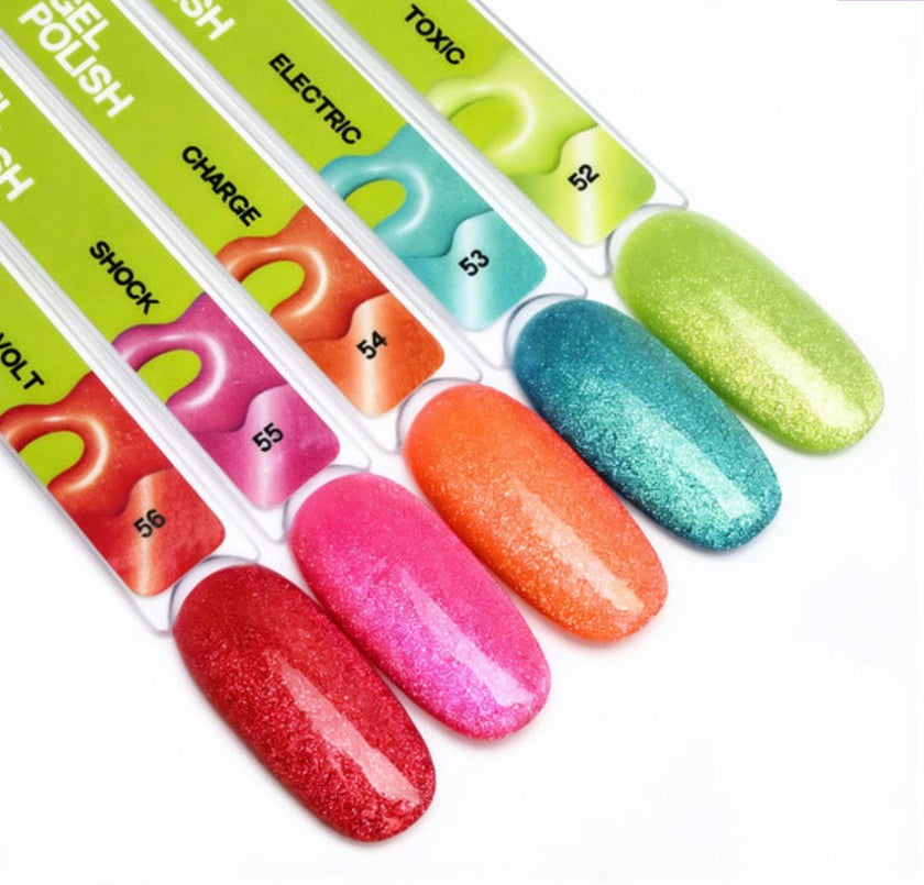 Gel polish TUFI profi NEON CAT EYE 56 Volt neon red 10ml - ilnail.com