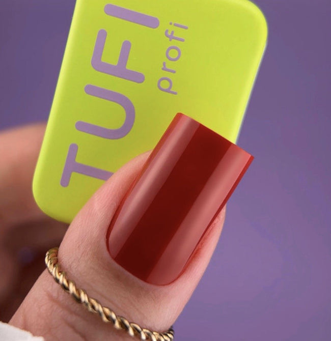 Gel polish TUFI profi PANTONE 20 Lava Fails red-brown 10ml - ilnail.com