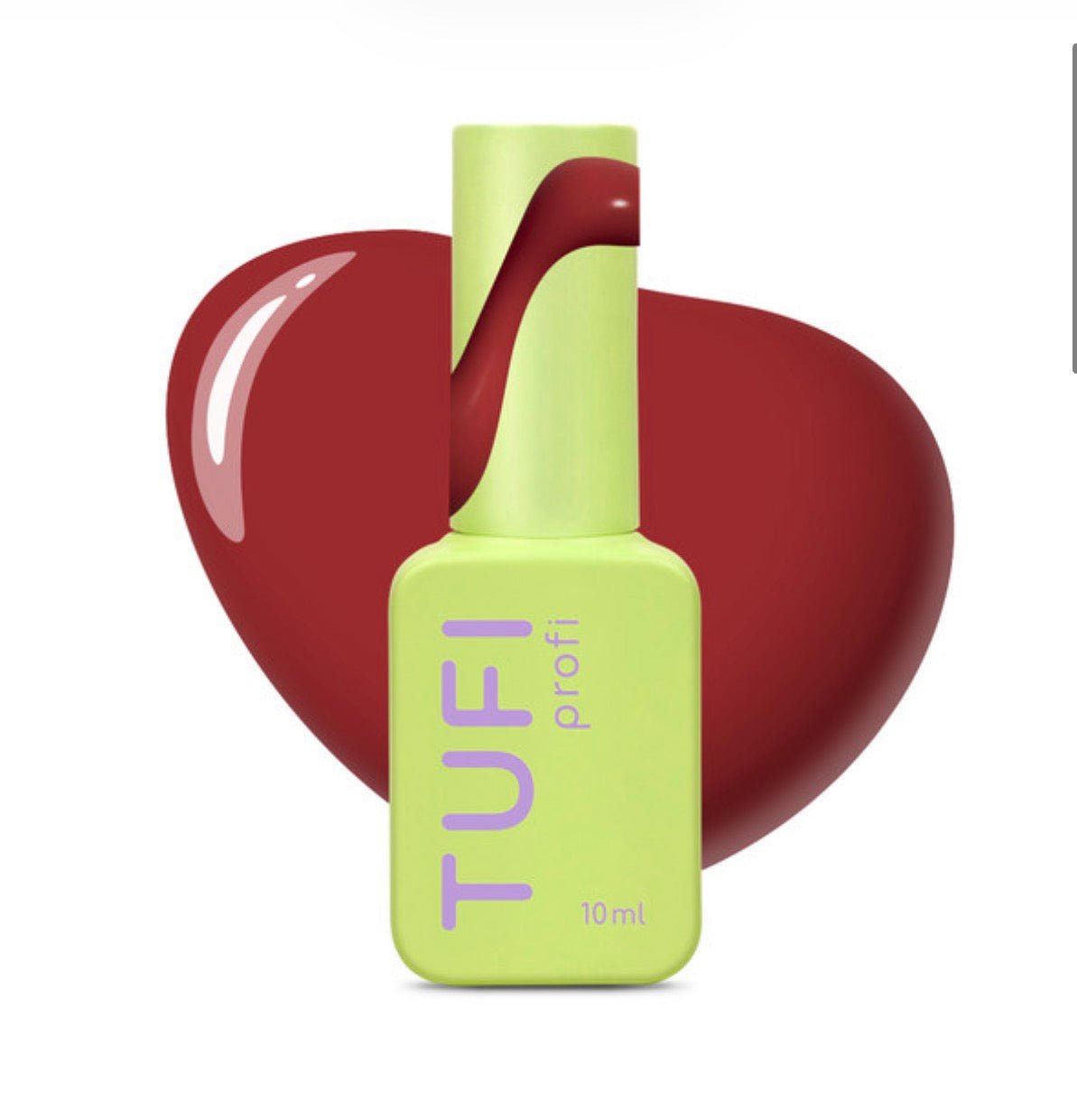 Gel polish TUFI profi PANTONE 20 Lava Fails red-brown 10ml - ilnail.com