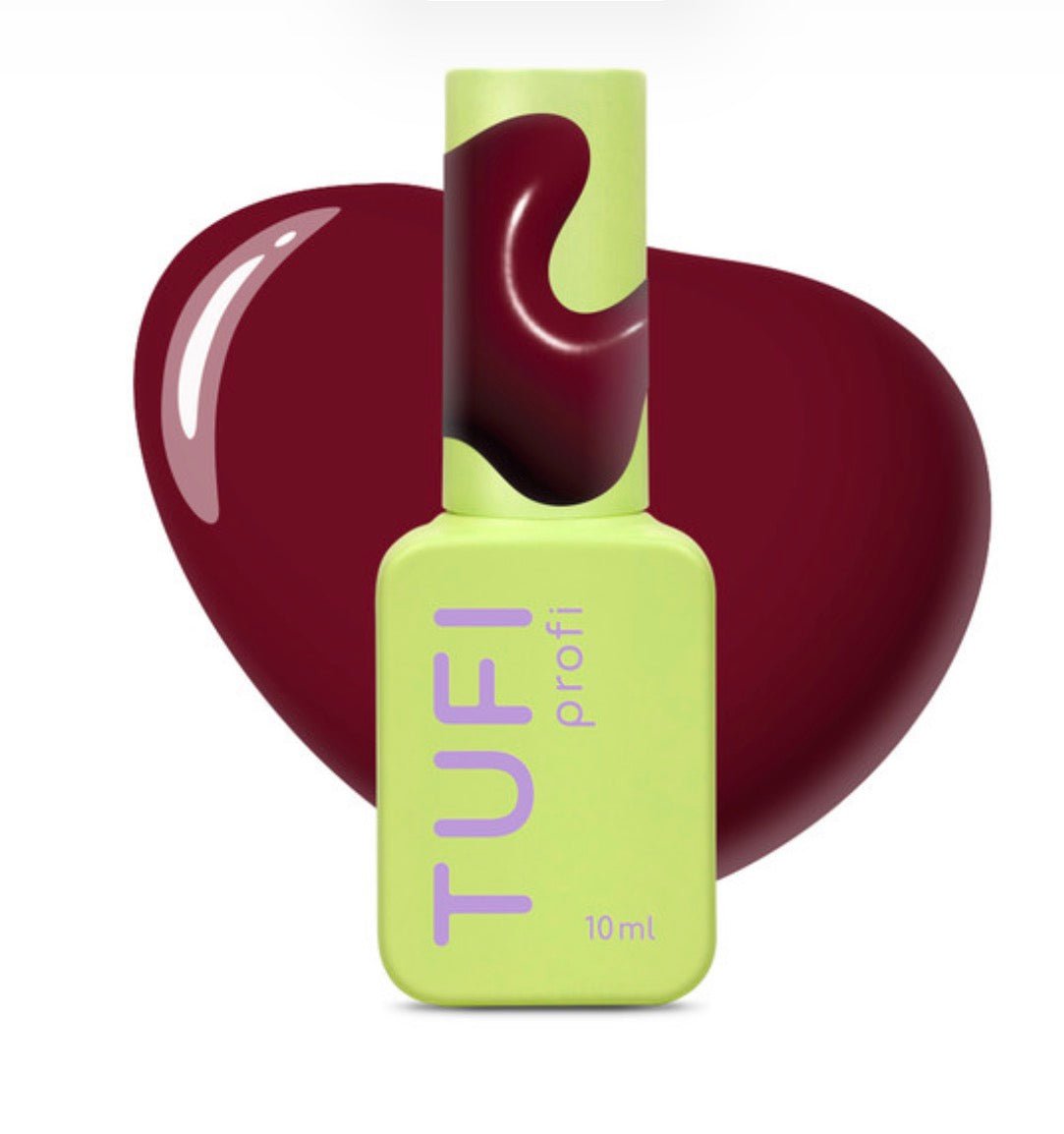 Gel polish TUFI profi REDLINE 06 Phase cool dark red 10ml - ilnail.com