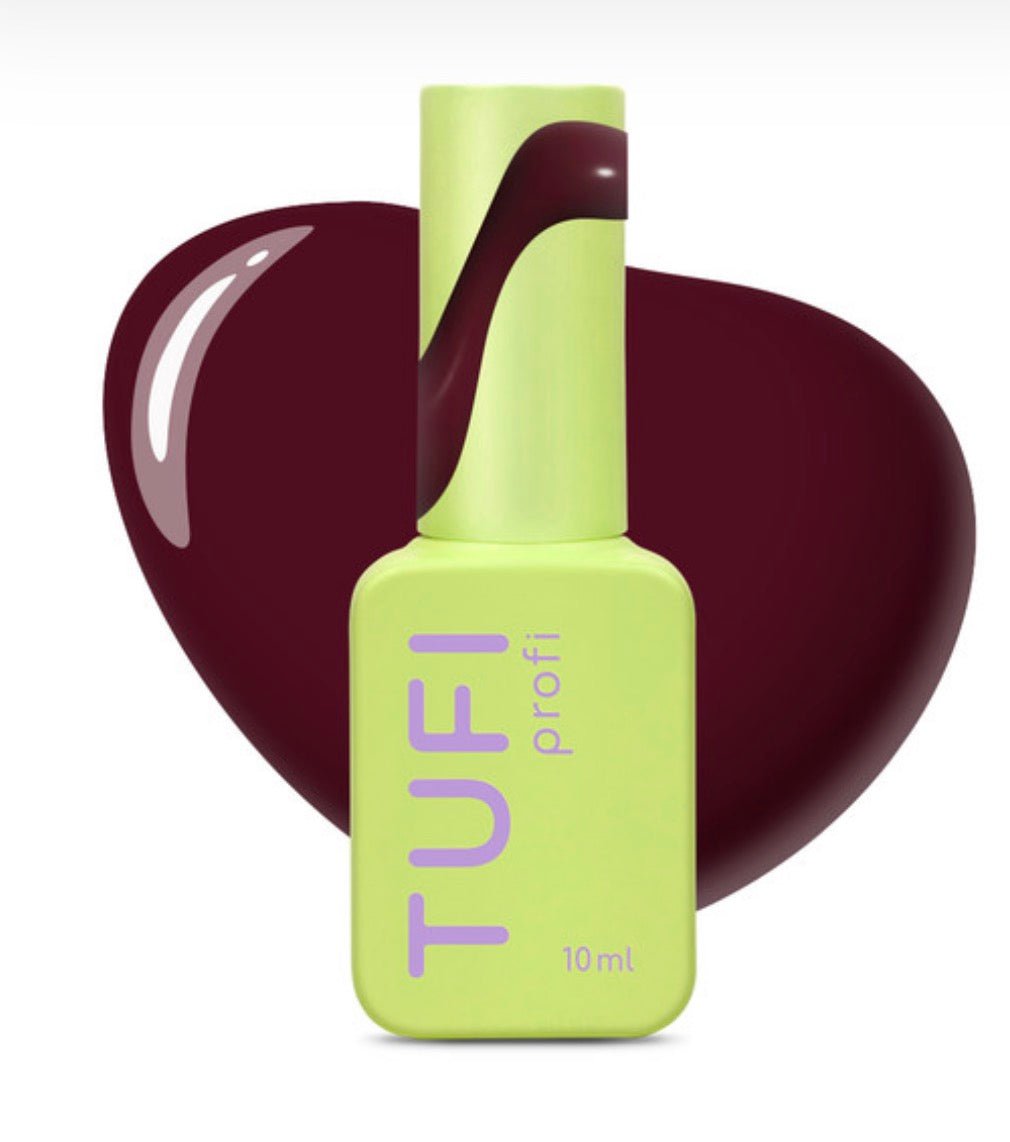 Gel polish TUFI profi REDLINE 08 Merlot burgundy 10ml - ilnail.com