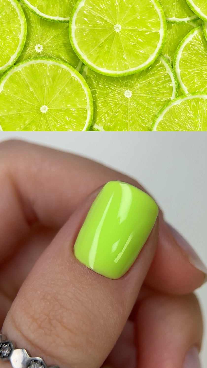 Gel polish TUFI profi SUMMERLINE 33 Lime Neon light green 10ml - ilnail.com