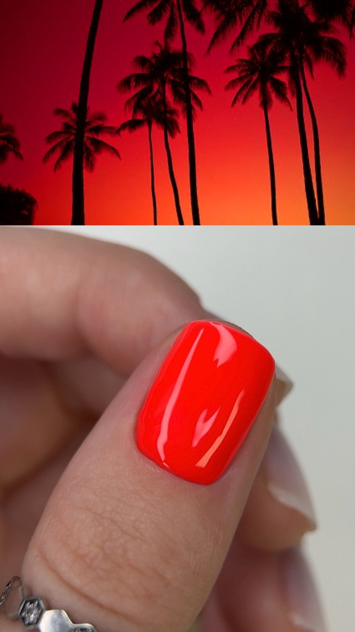 Gel polish TUFI profi SUMMERLINE 38 Sunset Bright red-orange 10ml - ilnail.com