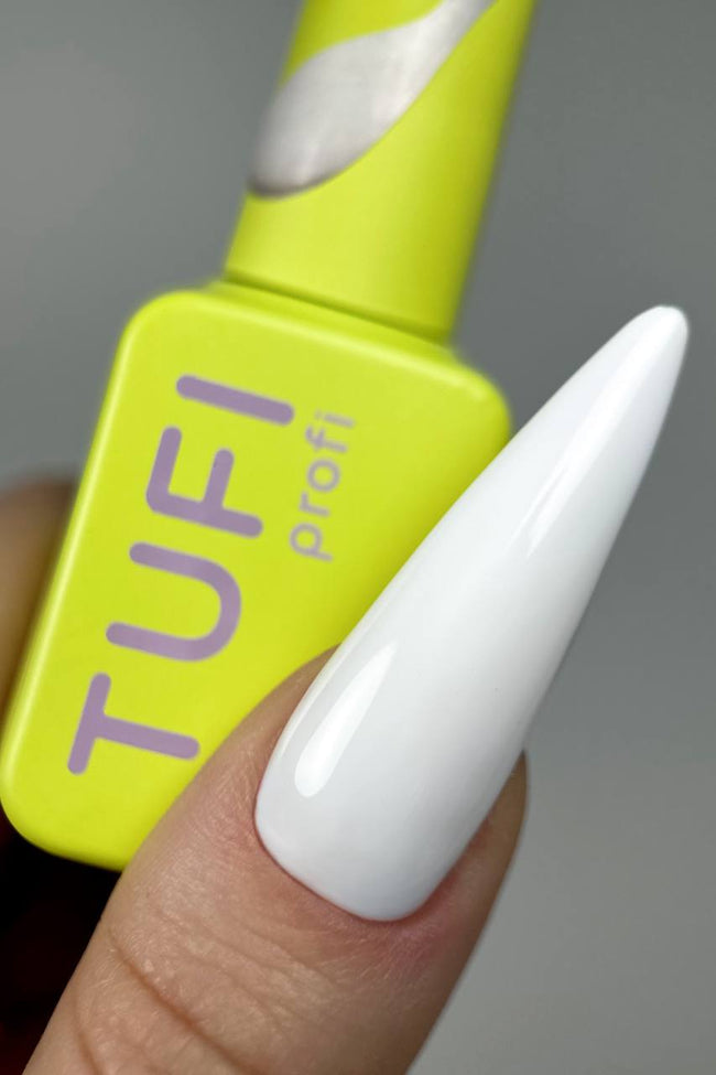 Gel polish TUFI profi ULTRA white 01 White 10ml - ilnail.com