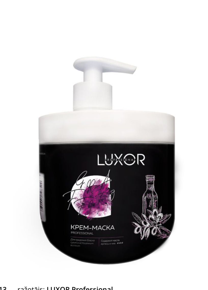Luxor Cream Mask Argan and Chia extracts 1000ml - ilnail.com