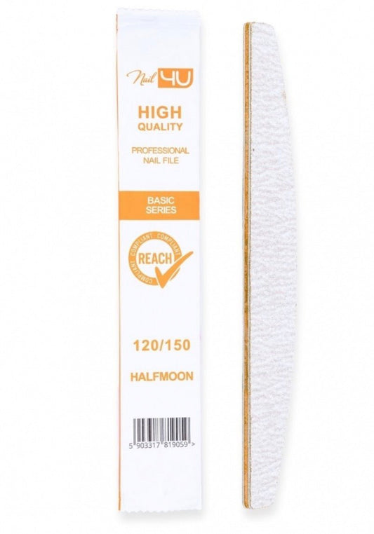 Nail File BASIC halfmoon 120/150 - ilnail.com