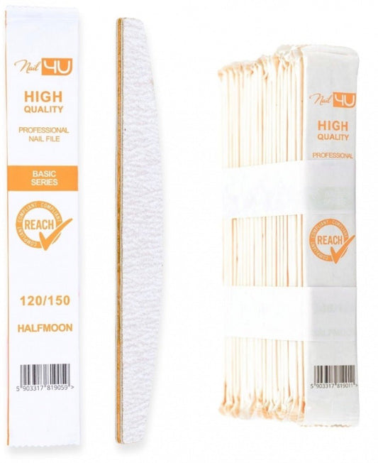 Nail File BASIC halfmoon 120/150 - ilnail.com
