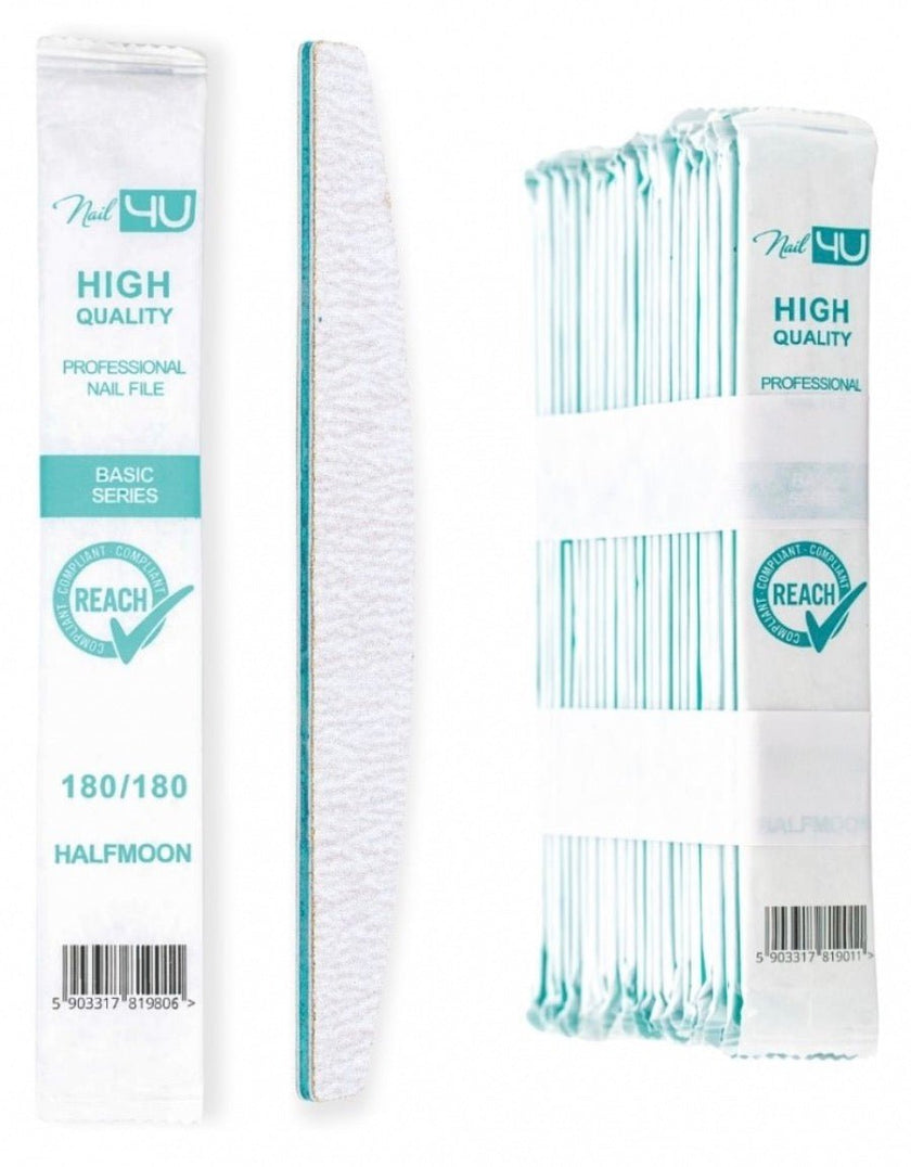 Nail File basic halfmoon 180/180 - ilnail.com