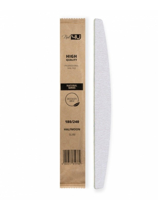 Nail file Natural slim 100/180 halfmoon - ilnail.com