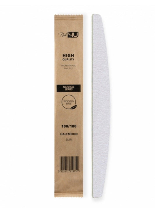 Nail file Natural slim 180/240 halfmoon - ilnail.com