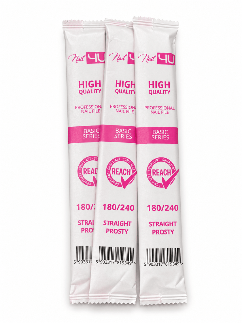 Nail4U nagu vīle STRAIGHT PROSTY 180/240 - ilnail.com