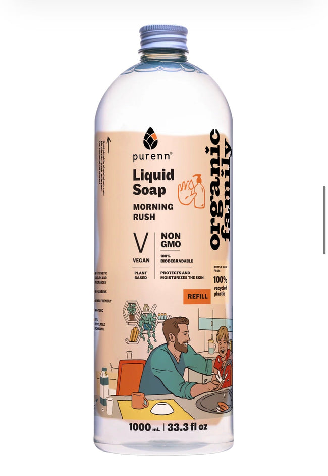 Purenn Šķidrās Ziepes Morning Rush 500ml | Eko - ilnail.com