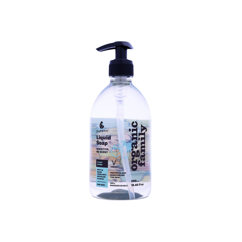 Purenn Šķidrās Ziepes Sensitive Bez Aromāta 500ml | Eko - ilnail.com